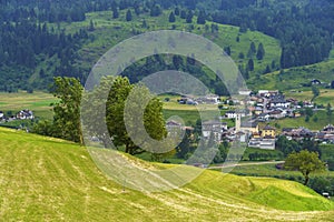 Mountain landscape near Cavalese, in Fiemme valley