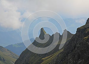 Mountain landscape near Pizol