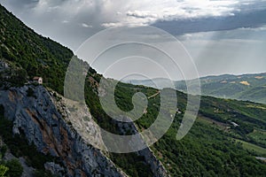 Mountain landscape near Taranta Peligna, Abruzzo, Italy