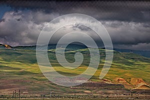 Mountain landscape from the northern region of Azerbaijan, Siazan.