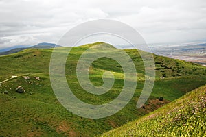 Mountain landscape from the northern region of Azerbaijan, Siazan.