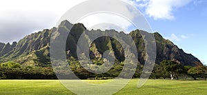 Mountain landscape on Oahu