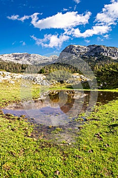 Mountain landscape, Piani Eterni, Dolomiti Bellunesi National Park, Italy