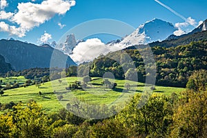 Mountain landscape of Picos de Europa, Asturias, Spain.