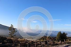 Mountain Landscape of Pollino national park, a wide natural reserve in Basilicata and Calabria, Italy