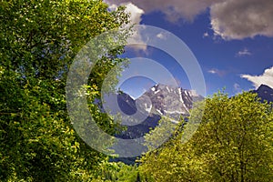 Mountain landscape in the Pyrenees.
