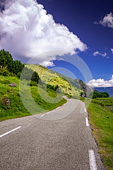 Mountain landscape in the Pyrenees.
