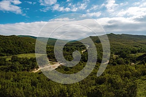 Mountain landscape. River