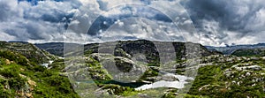 Mountain landscape in Rogaland panorama