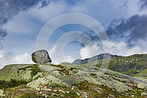 Mountain landscape in Rogaland panorama