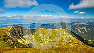 Mountain landscape in Rohace area of the Tatra National Park, Sl