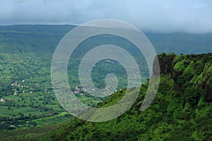 Mountain landscape in the season of monsoon