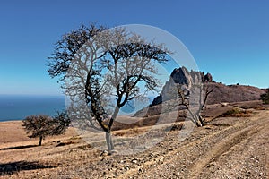 Mountain landscape from Siyazan region of Azerbaijan