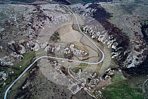 Mountain landscape with some of the oldest limestone rock formations in Europe