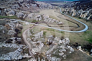 Mountain landscape with some of the oldest limestone rock formations in Europe