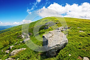 mountain landscape with stones and rocks