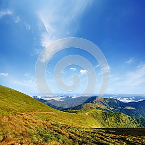 Mountain landscape in summer day