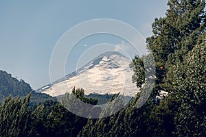 Mountain landscape at sunrise. Textures captured on February 19, 2022 in the Limari Valley, Coquimbo Region photo