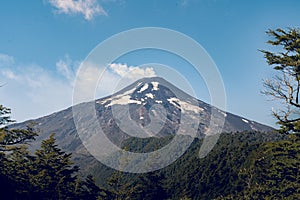 Mountain landscape at sunrise. Textures captured on February 19, 2022 in the Limari Valley, Coquimbo Region photo