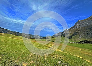 mountain landscape of the switzerland