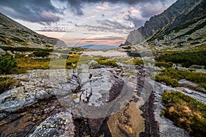 Mountain Landscape with a Tarn and Creek