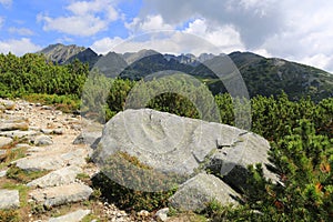 Mountain landscape in Tatras