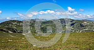 Mountain landscape from the top of malovitsa mountain