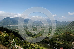 Mountain landscape in the tropics