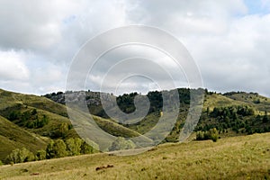 Mountain landscape in the vicinity of the village of Generalka Altai Territory