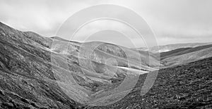 Mountain landscape. Fuerteventira. Canary Islands. Spain photo