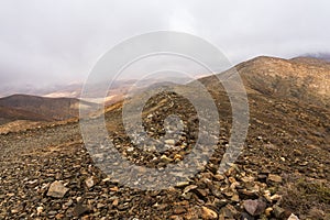 Mountain landscape. Fuerteventira. Canary Islands. Spain photo