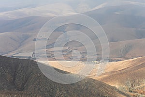 Mountain landscape. Fuerteventira. Canary Islands. Spain photo