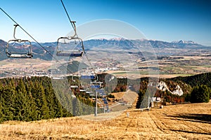 Horská krajina. Pohľad z vrchu Malinné vo Veľkej Fatre, Slovensko