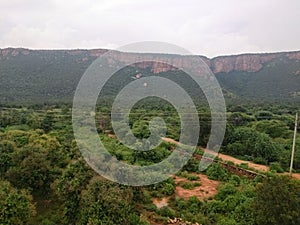 The mountain Landscape view in Tirumala