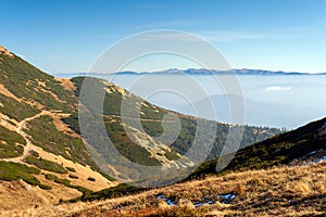 Mountain landscape in the Vratna valley.