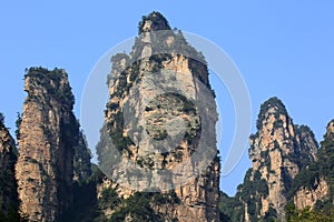 Mountain landscape of zhangjiajie