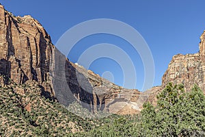 Mountain landscape in the zion national park, Utah, USA