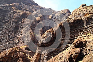 Mountain landscapes of gorges maska