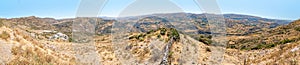 Mountain landscapes of Peru on the way between Nazca and Cusco