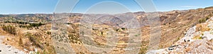 Mountain landscapes of Peru on the way between Nazca and Cusco