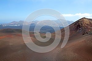 Mountain on Lanzarote, Canarian island Spain photo