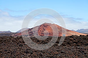 Mountain on Lanzarote, Canarian island Spain photo