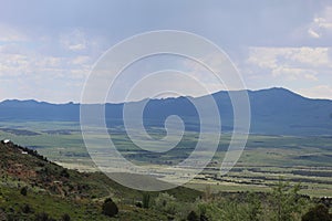 Mountain light sky coulds b