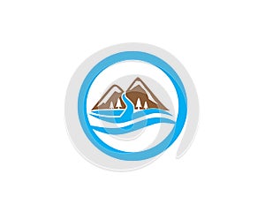 Mountain Logo Business Template Vector photo