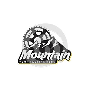 Mountain logo design inspiration, Downhill logo design inspiration