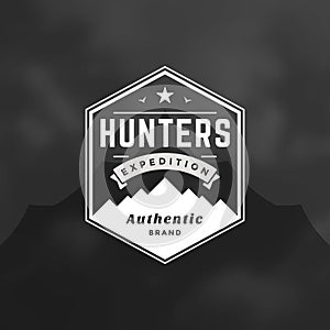 Mountain logo design template vector illustration