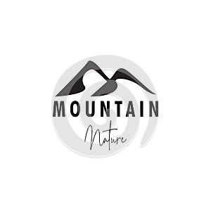 Mountain logo design template vector isolated illustration