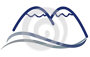 Mountain Logo Sign