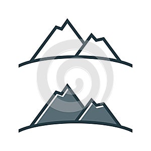 Mountain logo template Illustration Design. Vector EPS 10
