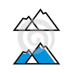 Mountain logo template Illustration Design. Vector EPS 10